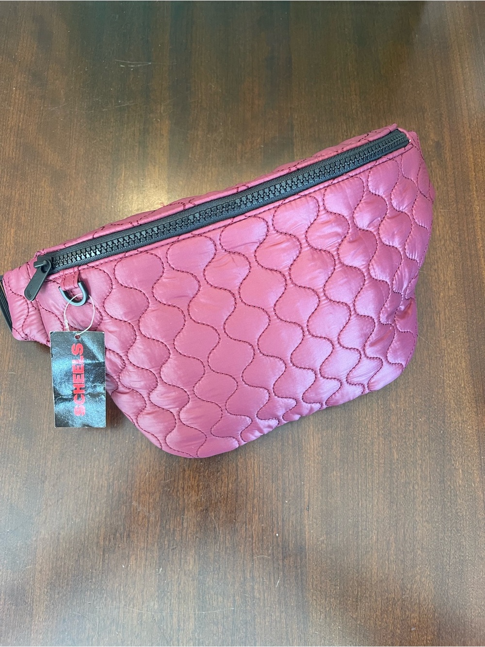 NWT Lole Taylor 3l Quilted Belt Bag Burgundy Black - Picture 6 of 9